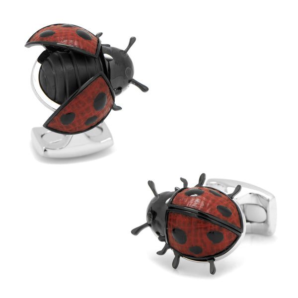 Moving Ladybug Cufflinks Image 1