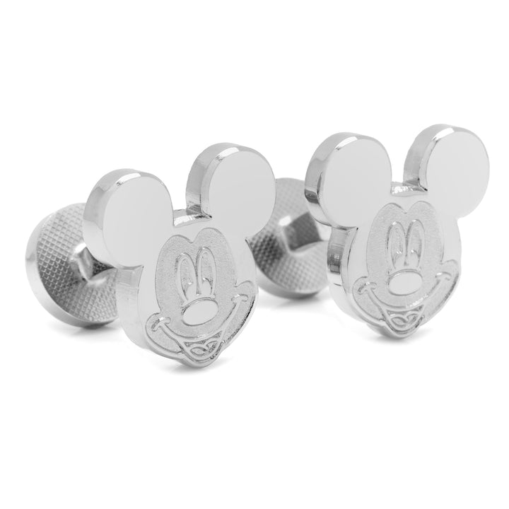 Silver Mickey Mouse Cufflinks Image 2