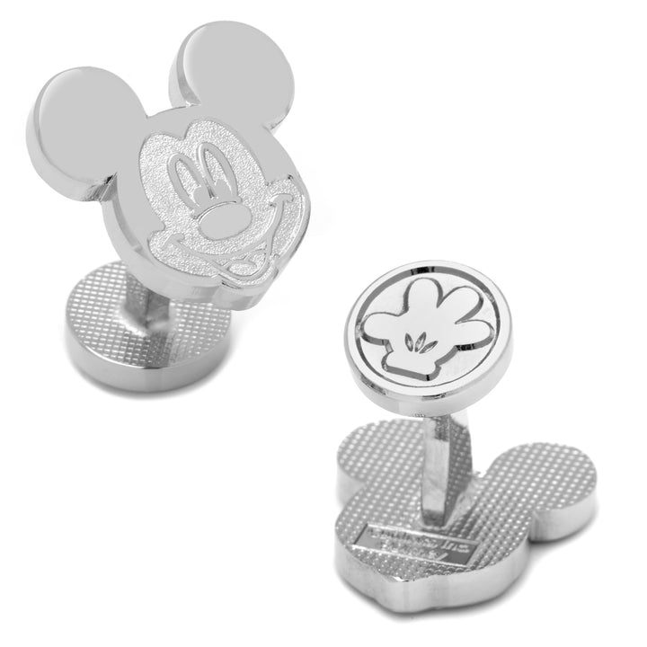 Silver Mickey Mouse Cufflinks Image 1