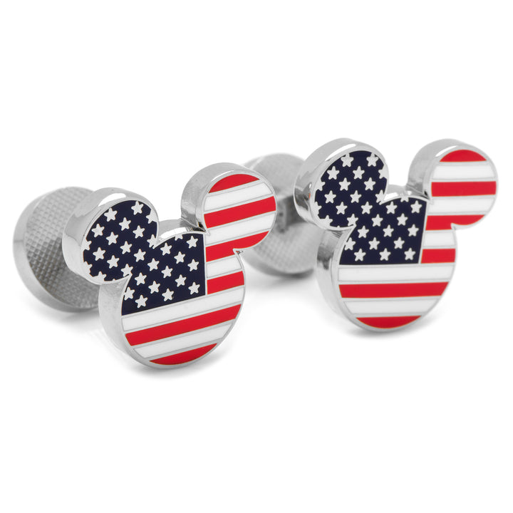 Stars and Stripes Mickey Mouse Cufflinks Image 2