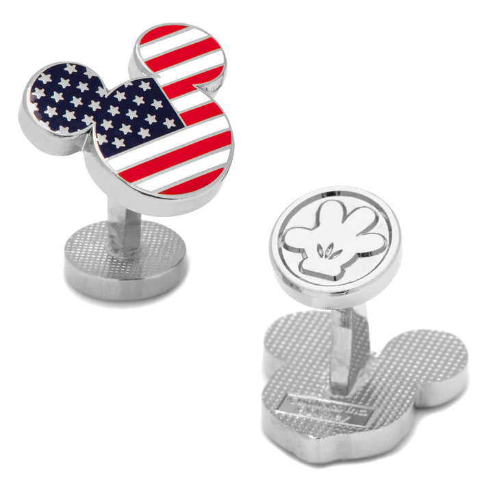 Stars and Stripes Mickey Mouse Cufflinks Image 1