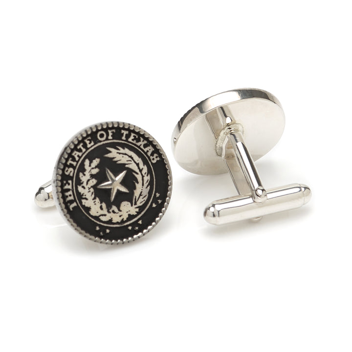 Sterling Silver Texas State Seal Cufflinks Image 2