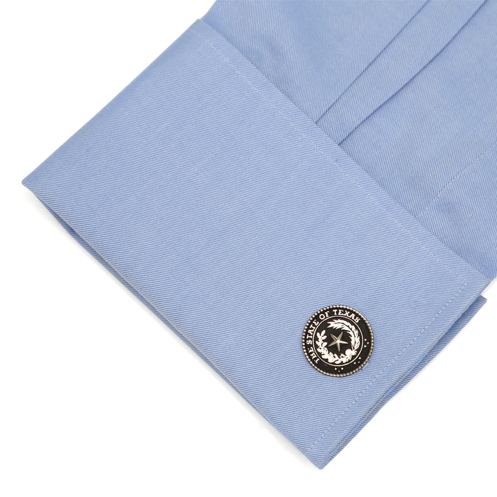 Sterling Silver Texas State Seal Cufflinks Image 3