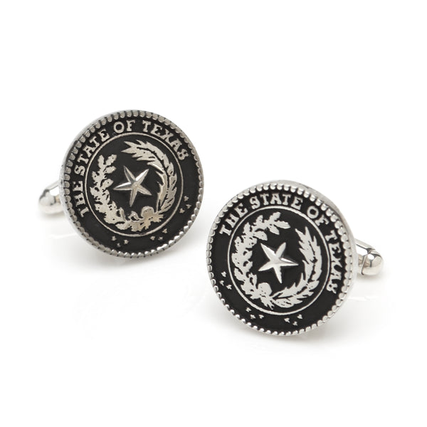Sterling Silver Texas State Seal Cufflinks Image 1
