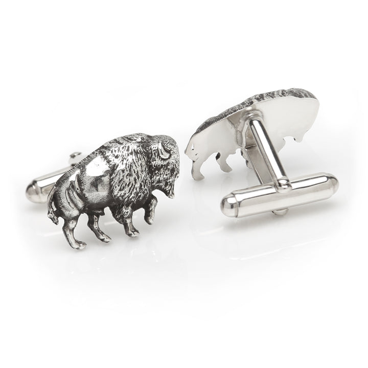Sterling silver Buffalo with a antique finish  Image 2