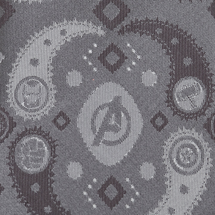 Avengers Paisley Icons Print Tie Image 5