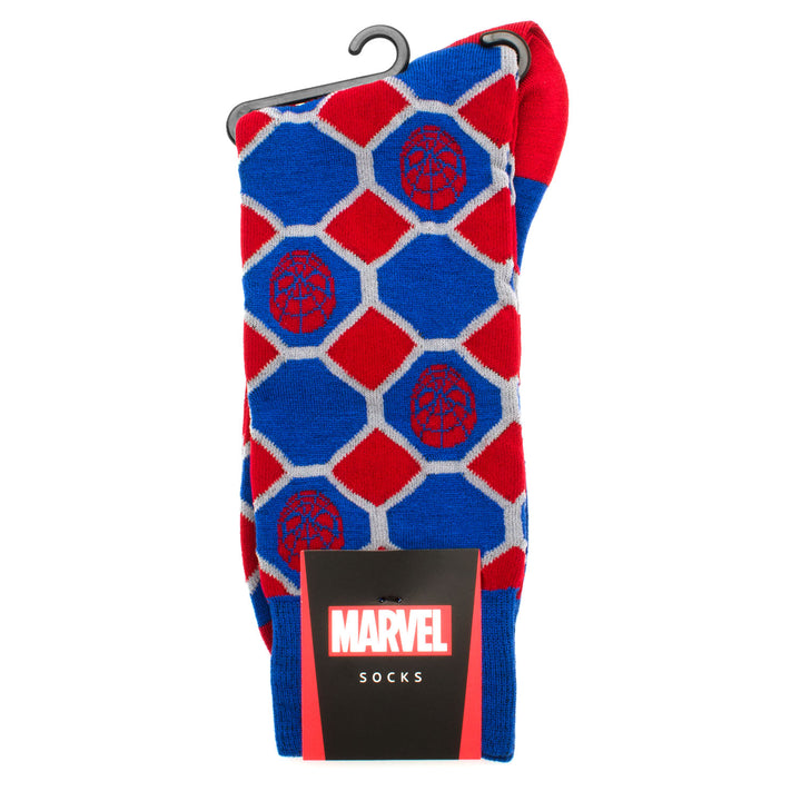 Spider-Man Blue Checker Socks Image 3