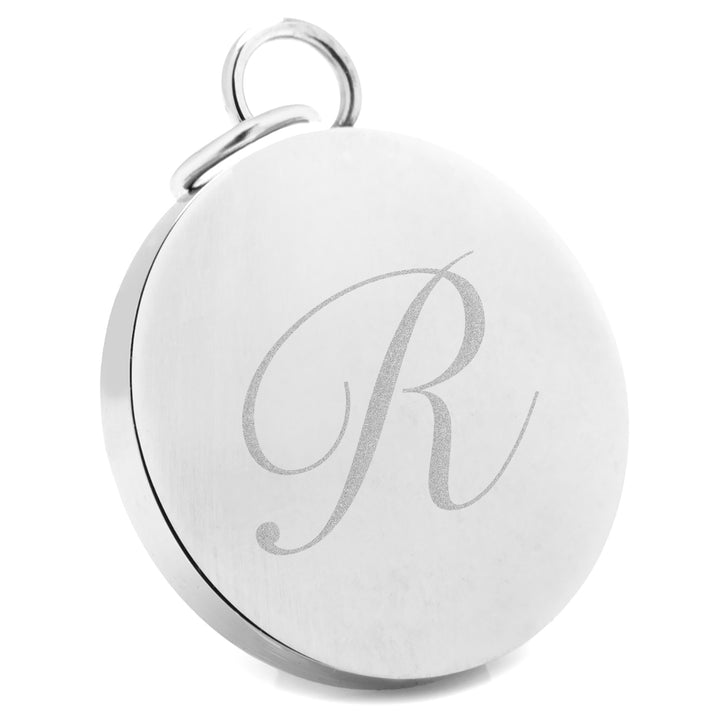 Stainless Steel Engravable Round Infinity Pendant Image 2