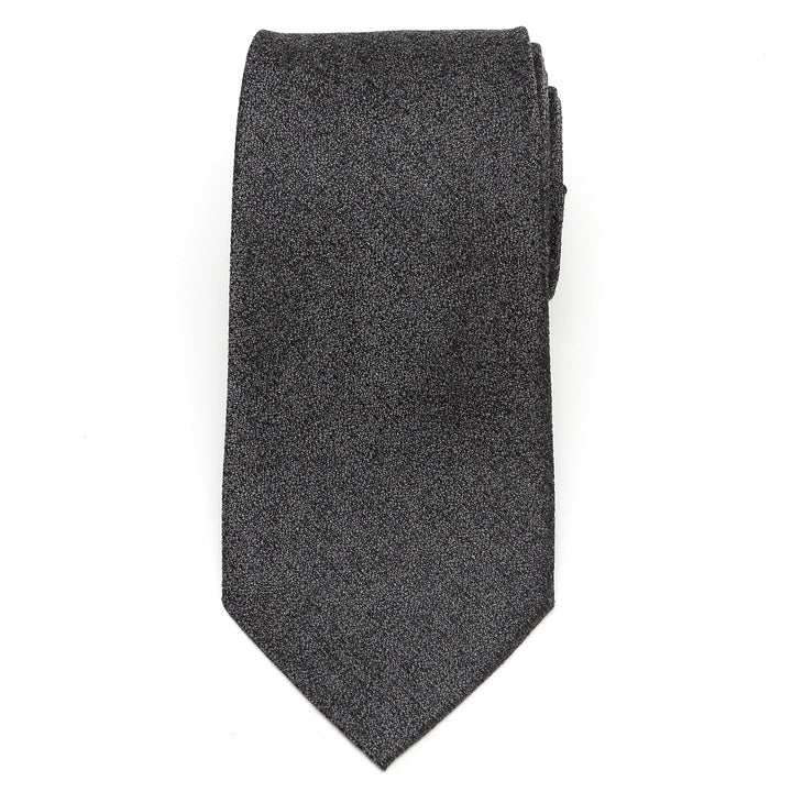 Heathered Gray Wool Men's Tie Image 3