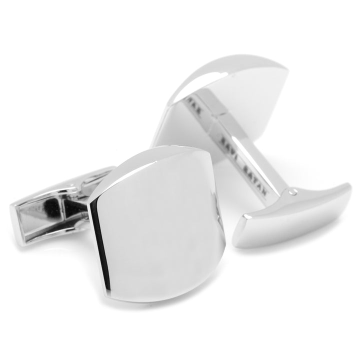 Sterling Silver Classic Engravable Cufflinks Image 3