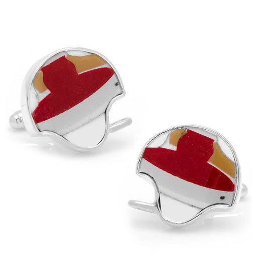 Stanford Game Used Helmet Cufflinks Image 1