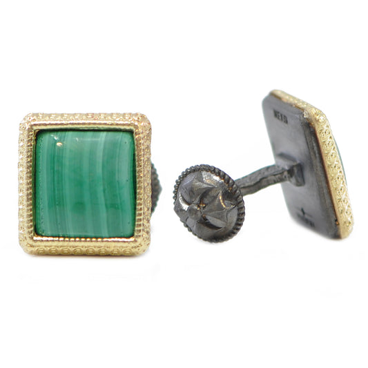 Green Malachite Cufflinks