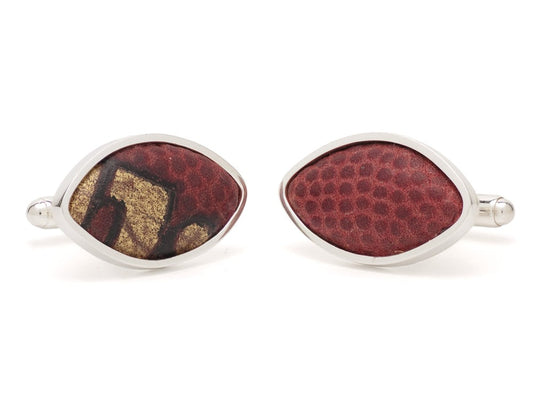 Ohio State University Game Used Football Cufflinks Image 1