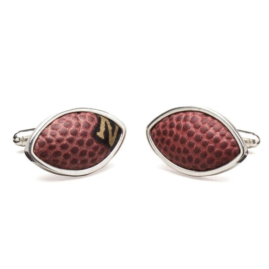 Pittsburgh Steelers Game Used Football Cufflinks Image 1