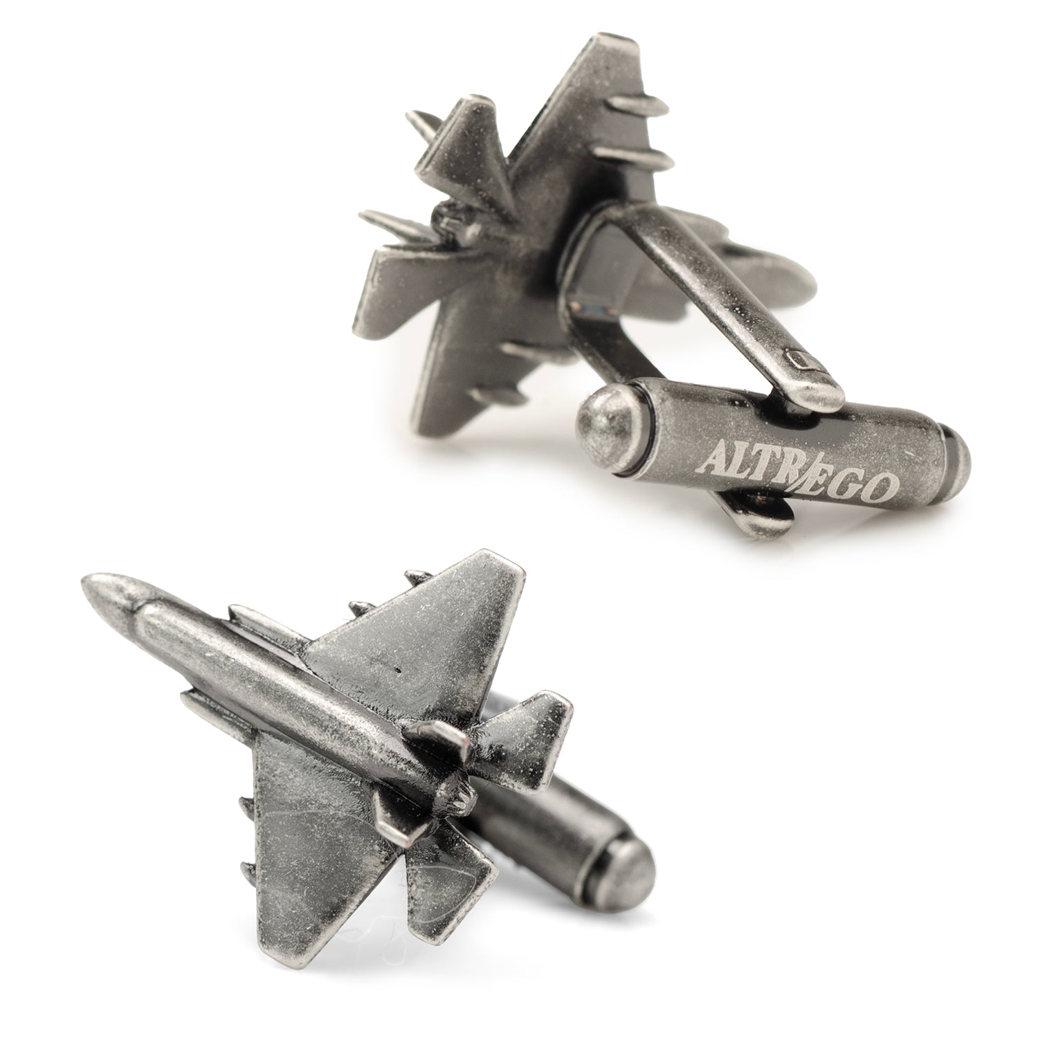 3D Military Jet Cufflinks Image 3