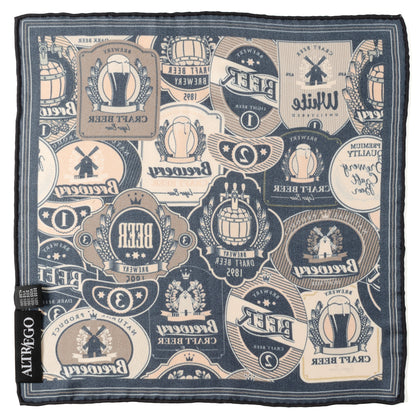 Beer Aficionado Black Multi Pocket Square Image 3