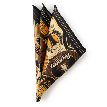 Beer Aficionado Black Multi Pocket Square Image 4