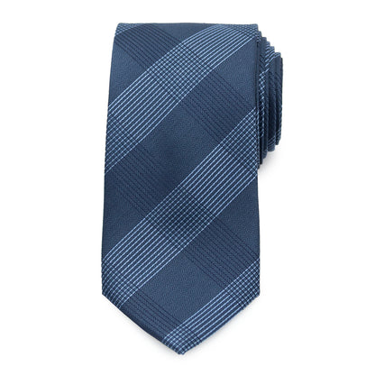 Best Dad Plaid Dark Blue Men's Tie Image 4