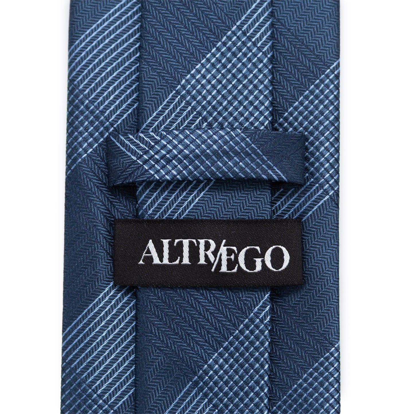 Best Dad Plaid Dark Blue Men's Tie Image 6