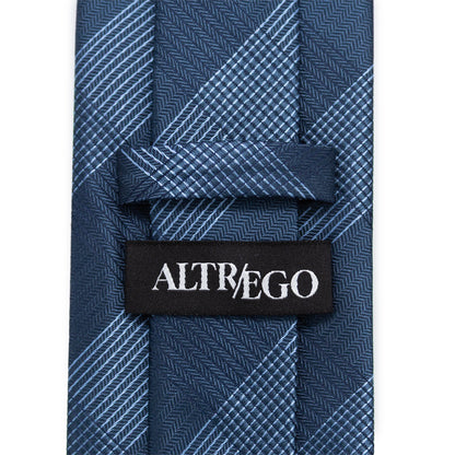 Best Dad Plaid Dark Blue Men's Tie Image 6