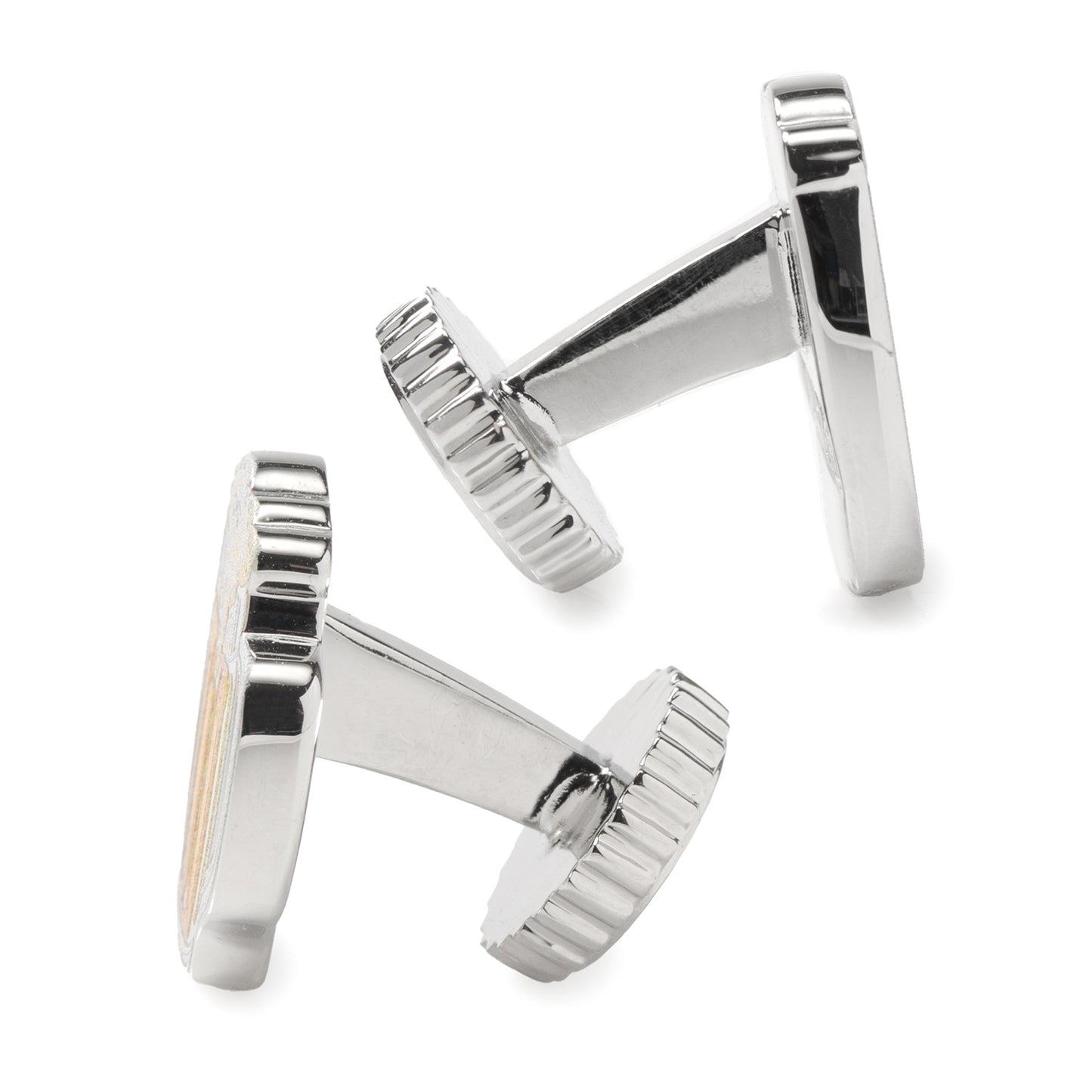 Beer Hidden Message Silver Cufflinks Image 4