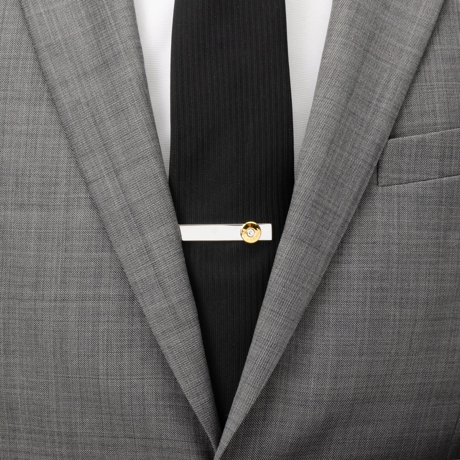 Bullet Silver Tie Bar Image 2