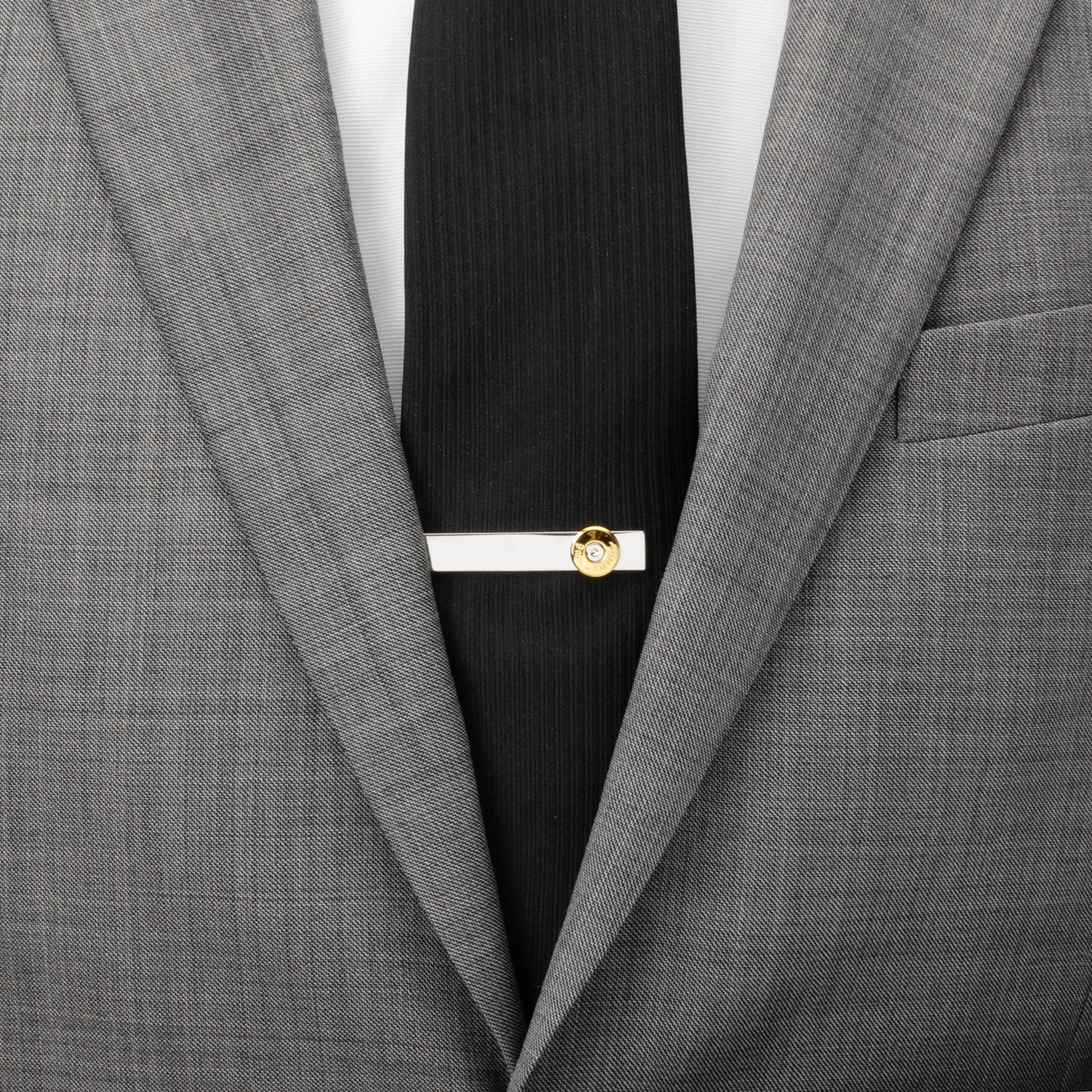 Bullet Silver Tie Bar Image 2