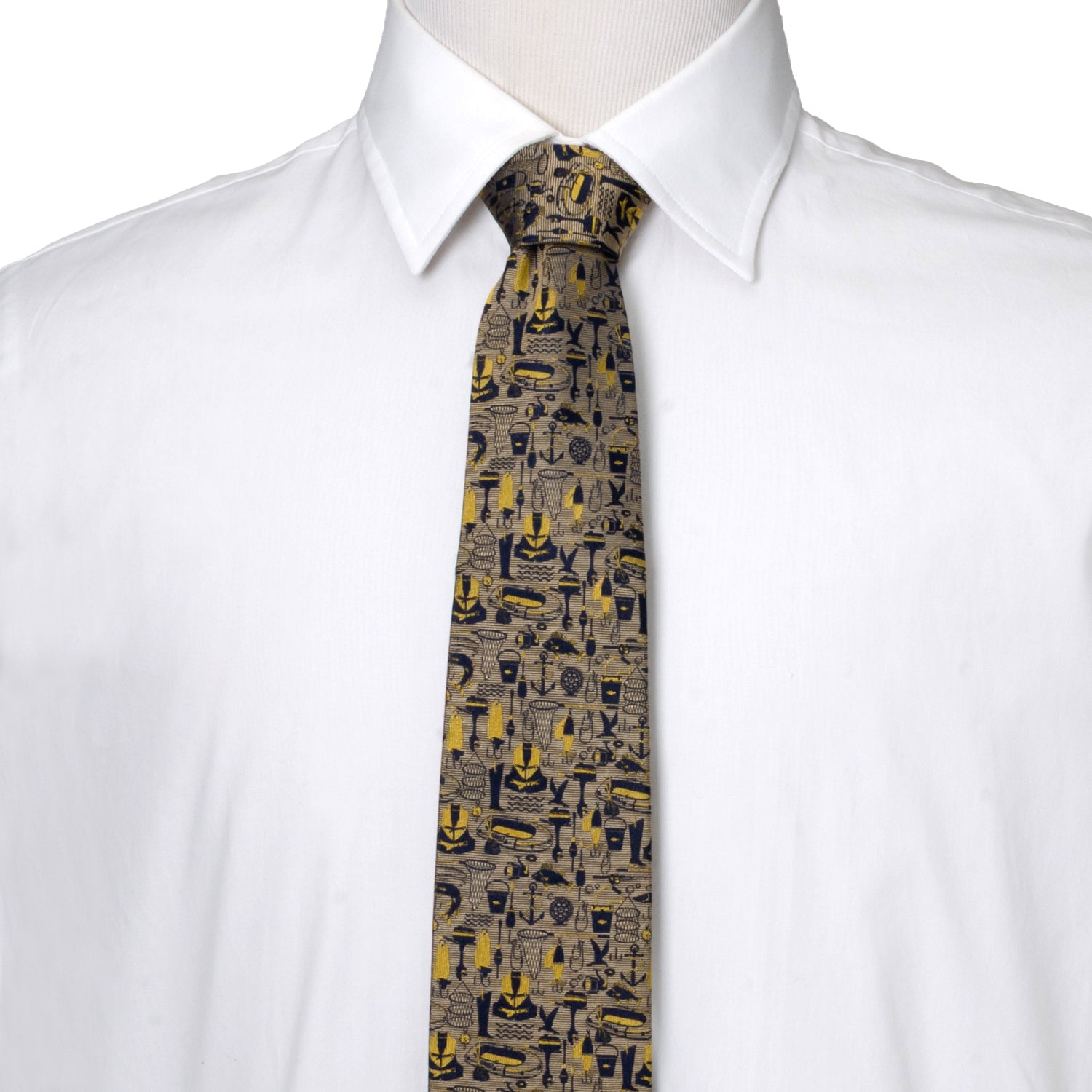 Fishermen Tan Men's Tie