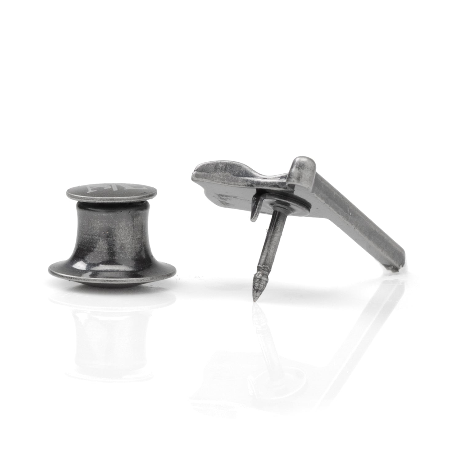 Golf 18th Hole Antique Silver Lapel Pin Image 4