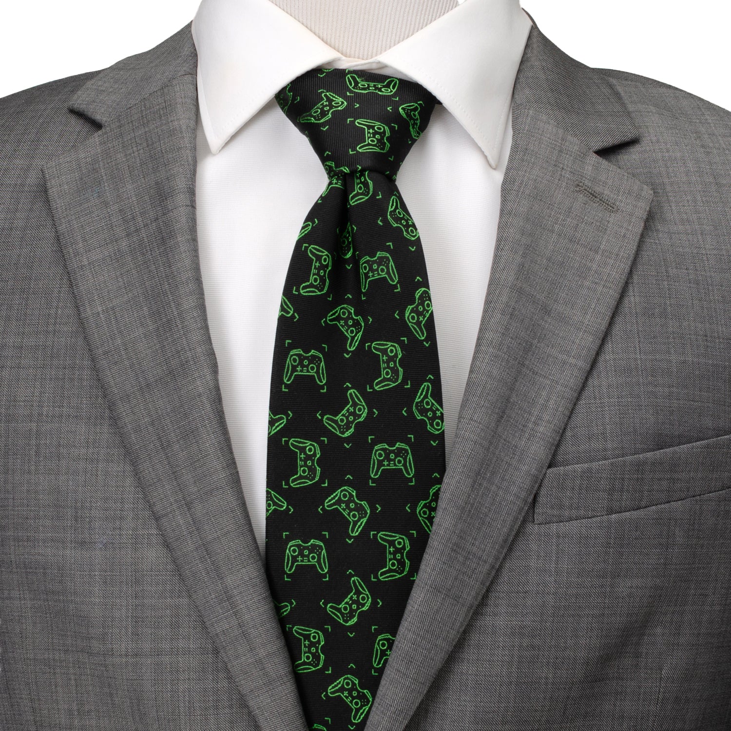 Gamer Black Men's Tie