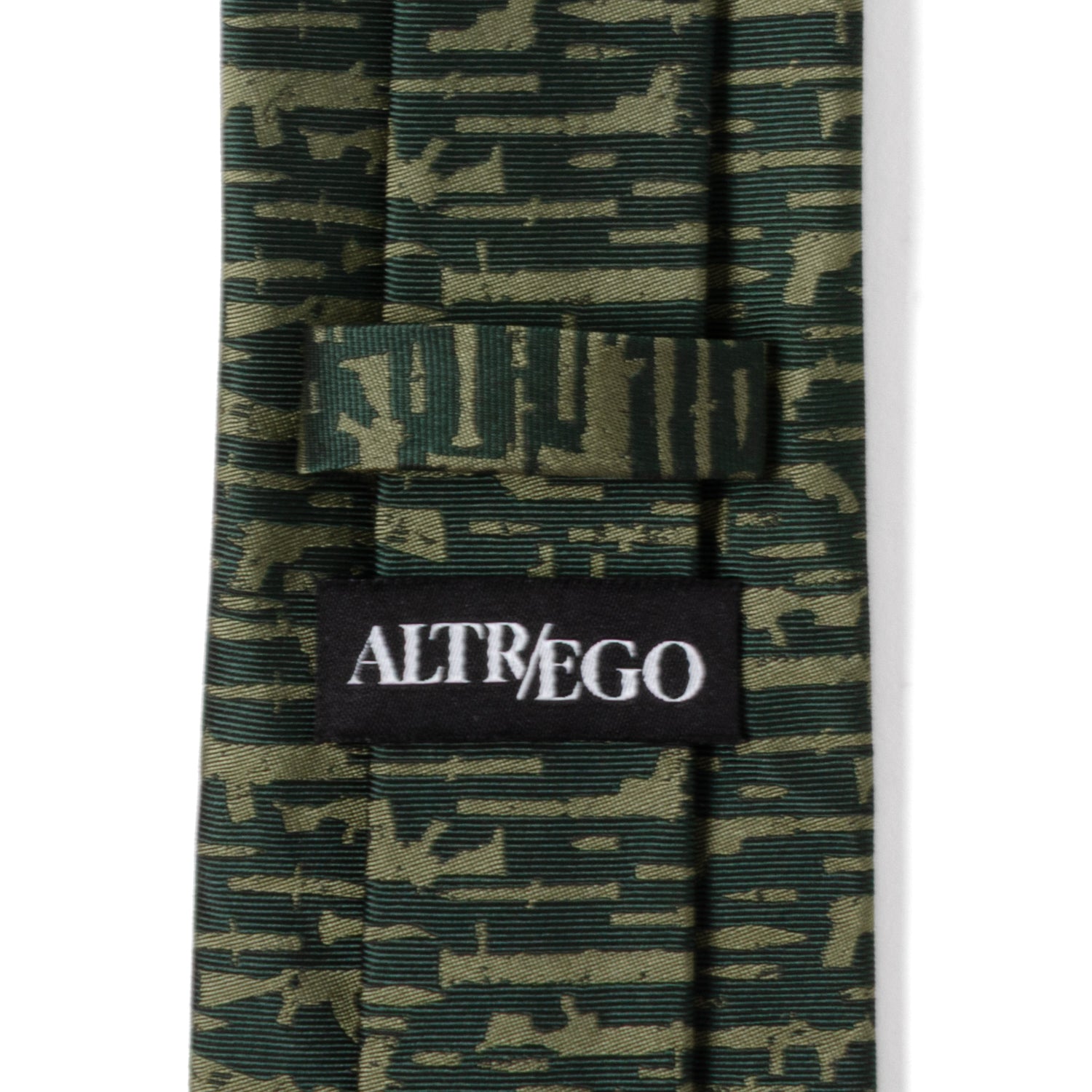 Gun Patterned Green Men's Tie