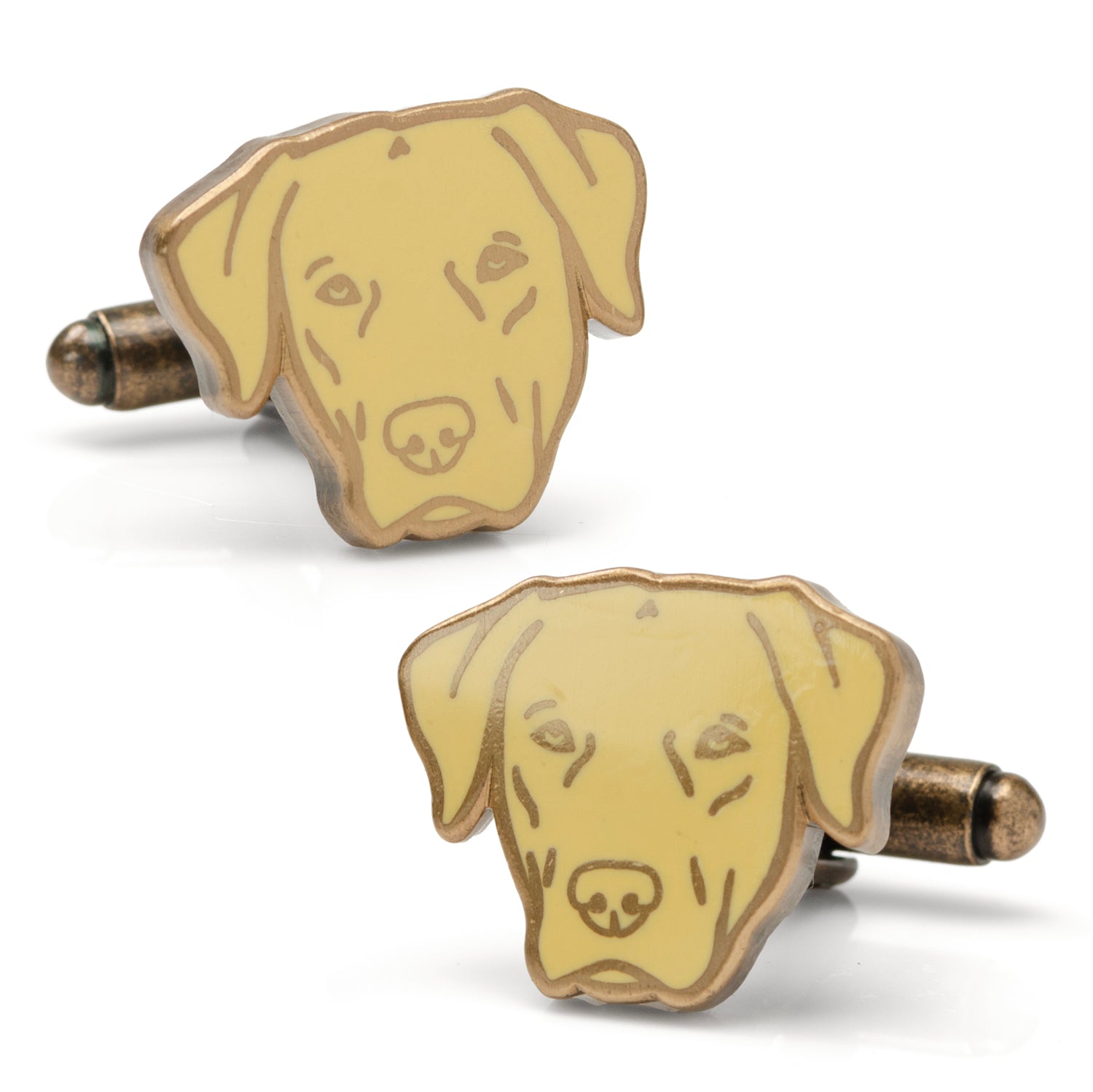 Yellow Labrador Cufflinks Image 1