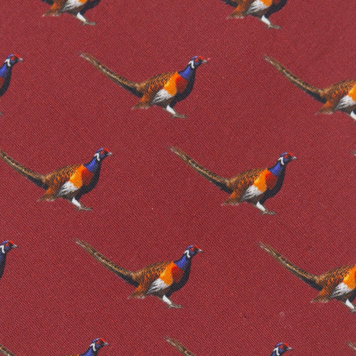 Pheasant Burgundy Men's Tie Image 4