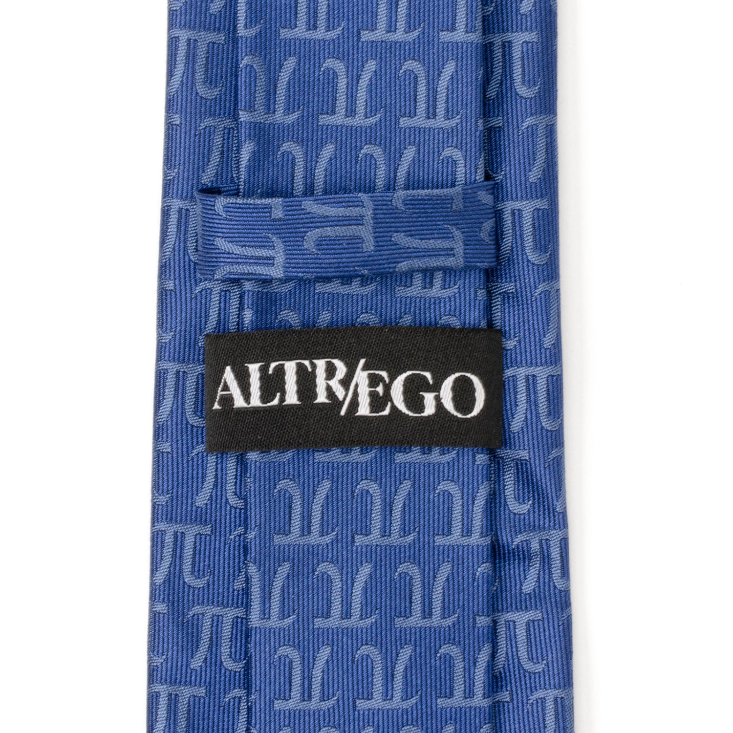 Pi Mathematics Symbol Blue Men's Tie Image 7
