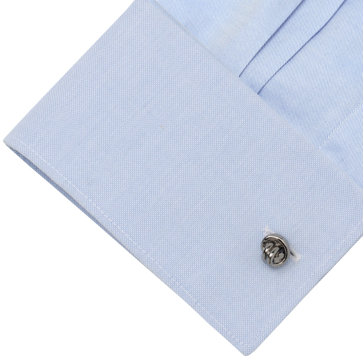 Dark Grey Double Knot Cufflinks Image 4