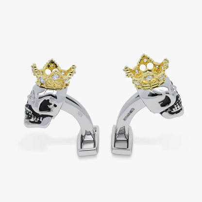 King Skull Cufflinks Image 2