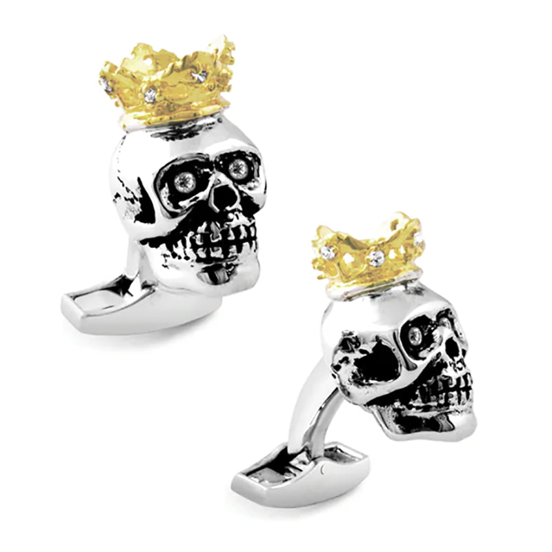 King Skull Cufflinks Image 1