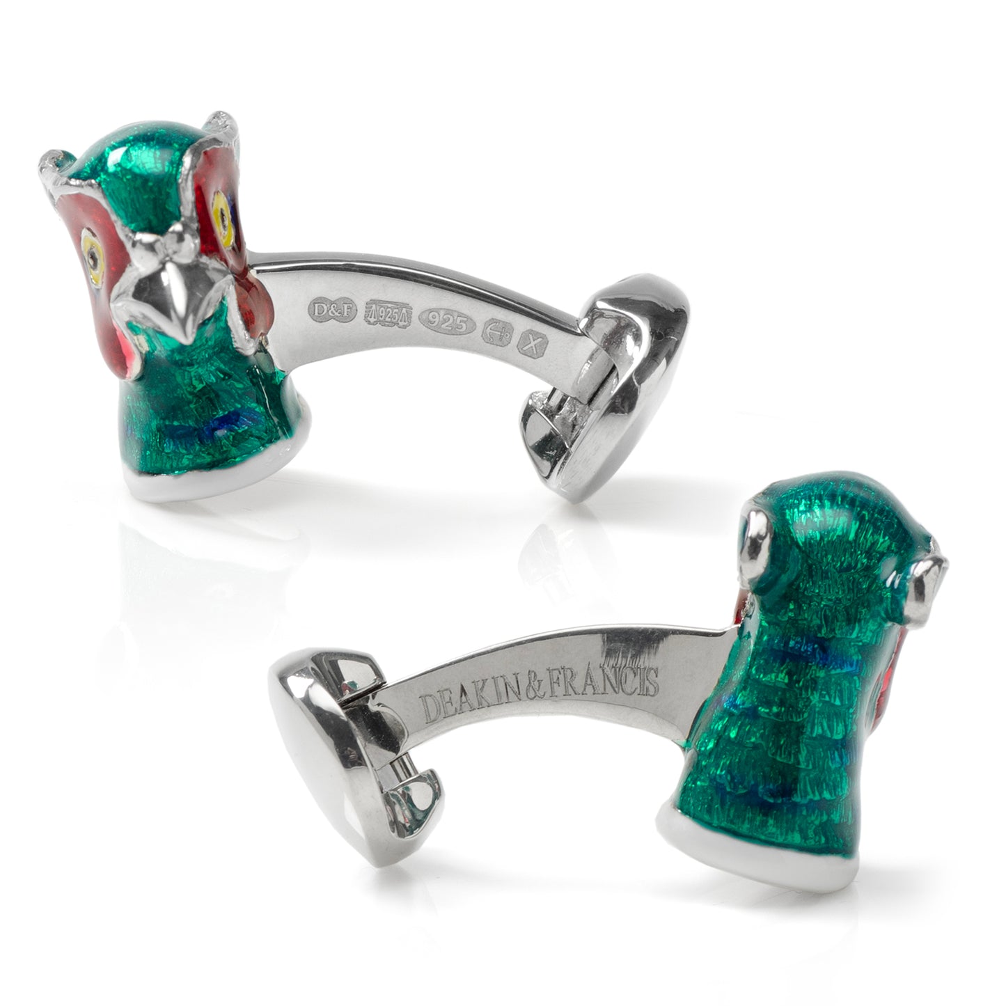 Sterling Silver Pheasant Head Cufflinks Image 3