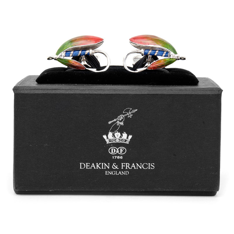 Sterling Fly Fishing Flies Cufflinks Image 4