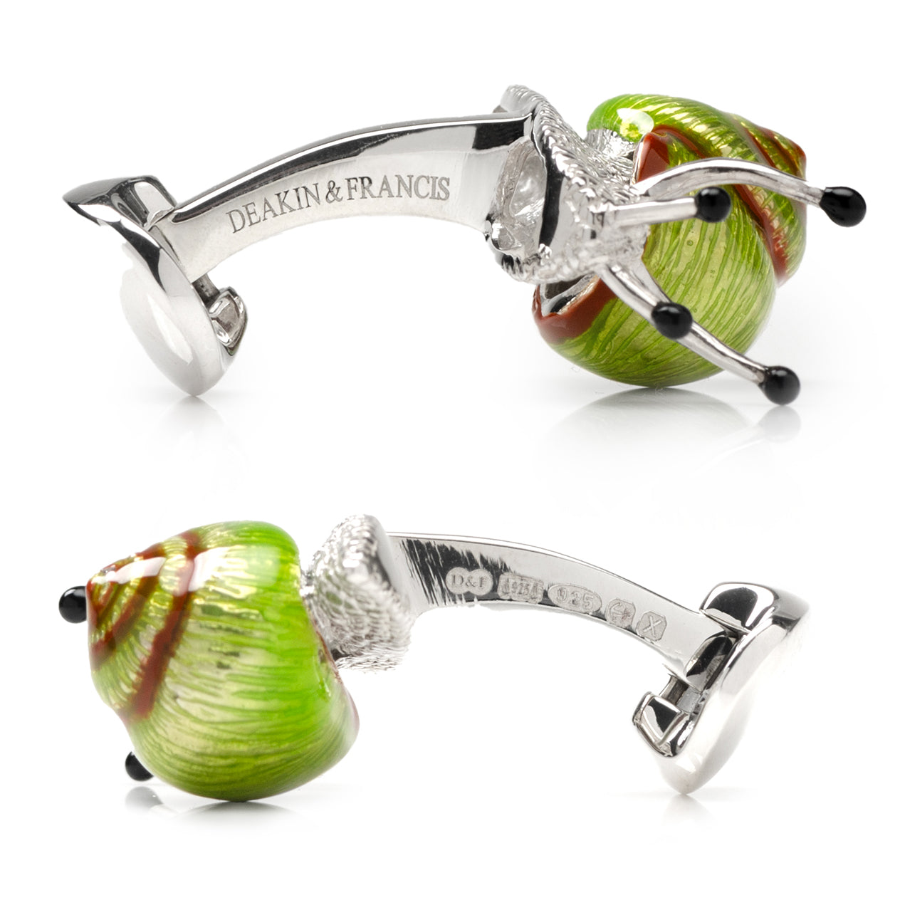 Sterling Silver Snail Cufflinks Image 3