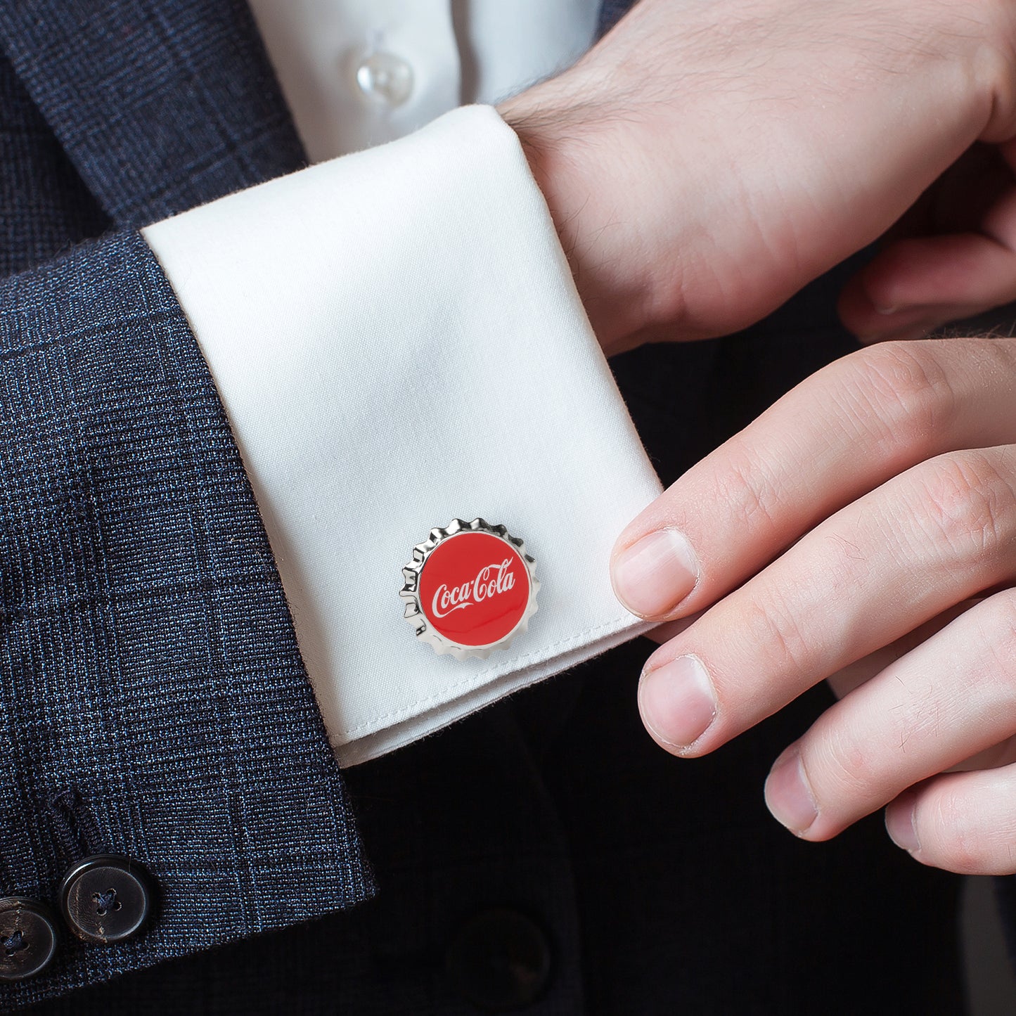 Coca-Cola Bottle Cap Cufflinks Image 2
