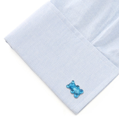 Blue Gummy Bear Cufflinks Image 3