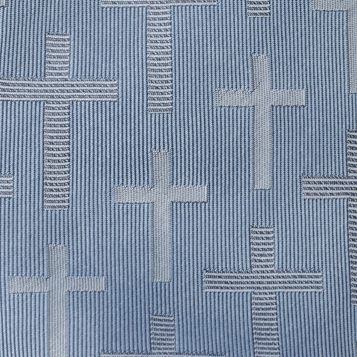 Blue Textured Cross Men's Tie Image 4