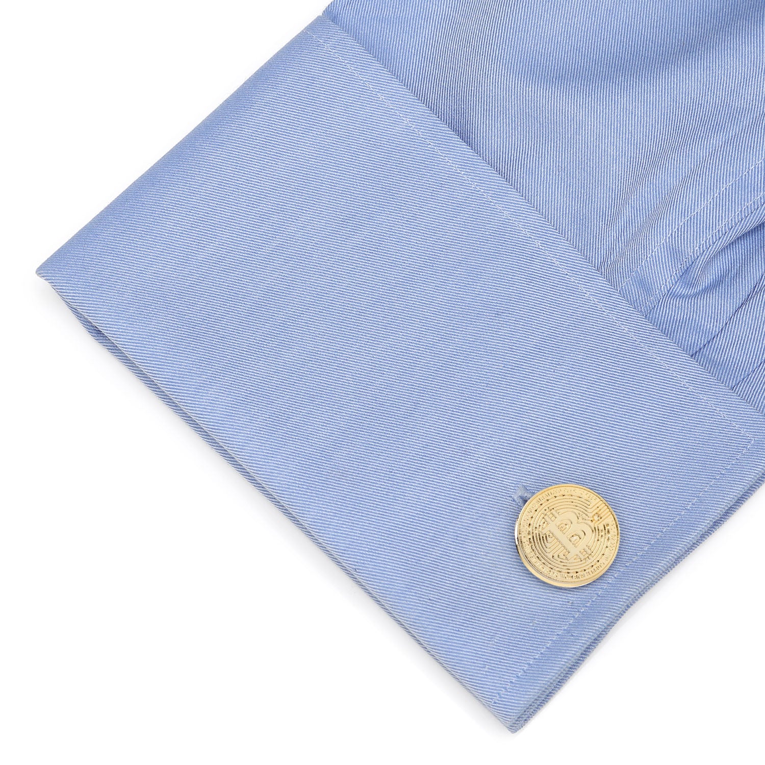 Cufflinks Inc - Crypto Bitcoin Debossed Cufflink Image 3