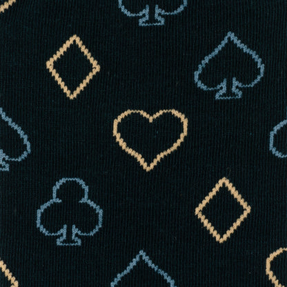 Card Suits Casino Blue Men's Socks Image 3