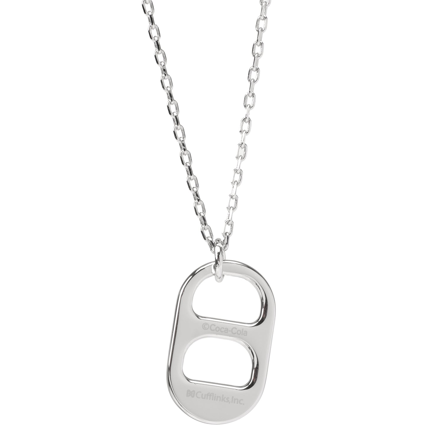 Diet Coke Tab Silver Necklace Image 2