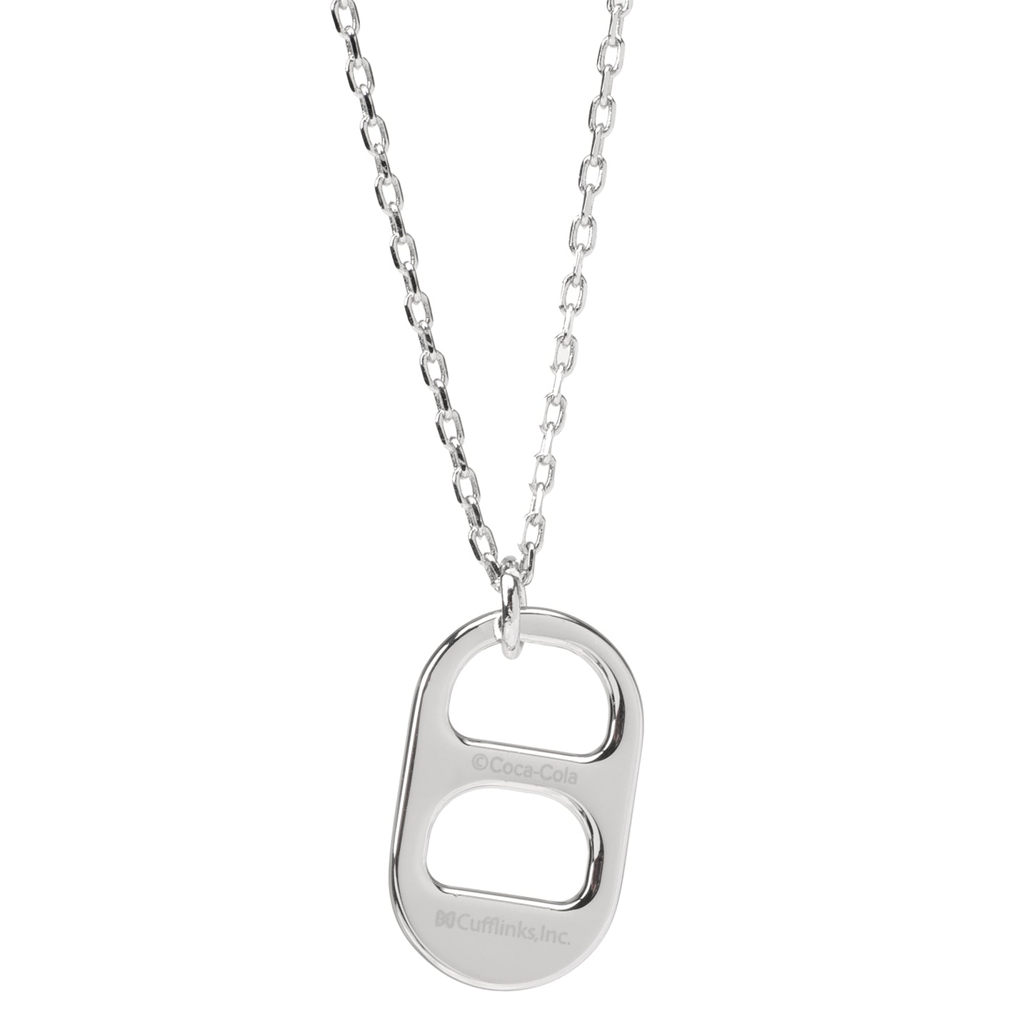 Diet Coke Tab Silver Necklace Image 2