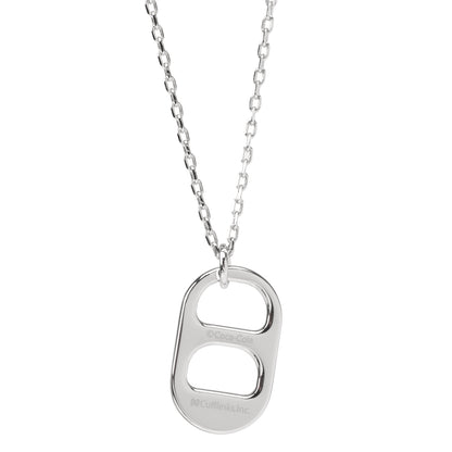 Diet Coke Tab Silver Necklace Image 2