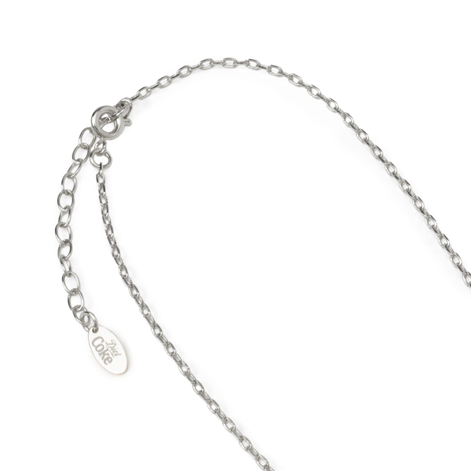 Diet Coke Tab Silver Necklace Image 3