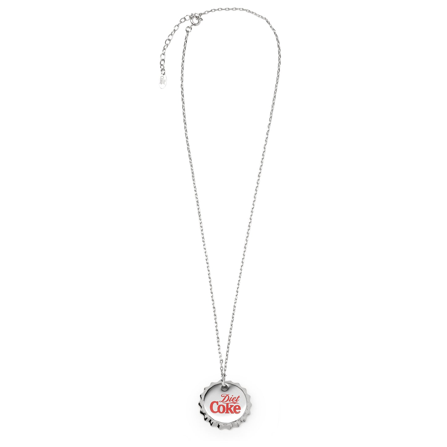 Diet Coke Bottle Cap Red Necklace Image 4